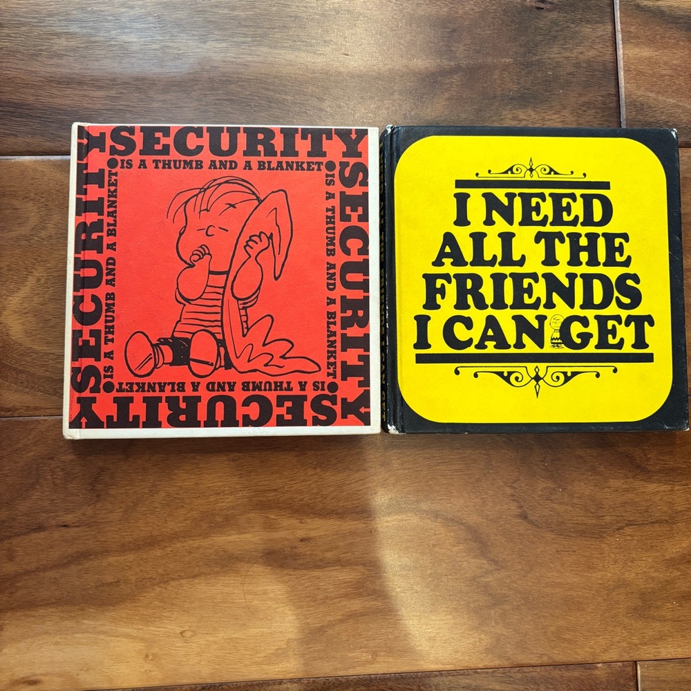 Set of 2 Vintage 1960’s books by Charles Schulz